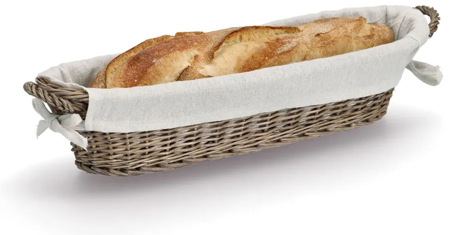 Wiklinowy koszyk na chleb, 49 x 14 x 10 cm