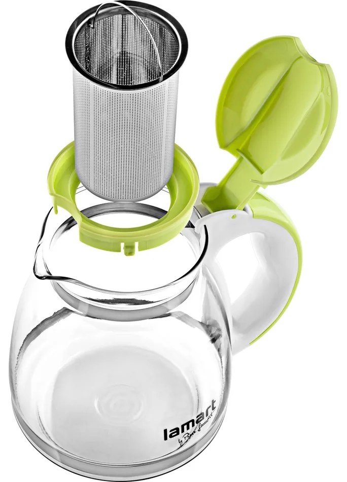 Lamart LT028 czajnik Verre 1,5 l, zielony, 1,5 l