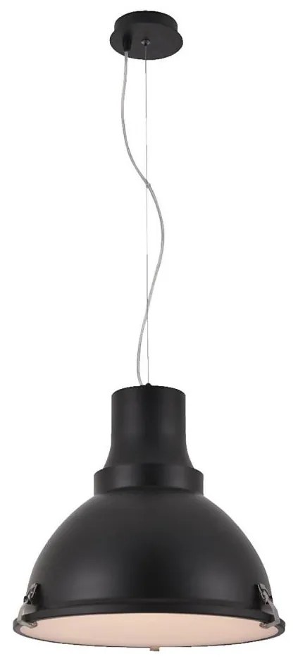 Lampa wisząca INDUSTRY na przewodzie 1xE27/60W/230V czarna