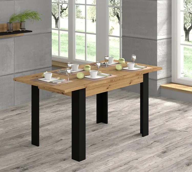 Stół rozkładany dąb artisan - Everol 10X