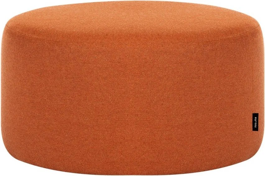 Wełniany puf w kolorze terakoty Folk – noo.ma