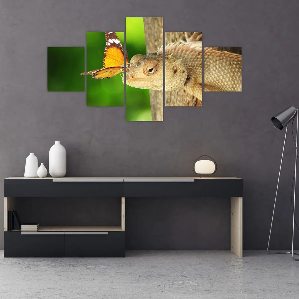 Obraz - Jaszczurka (125x70 cm)