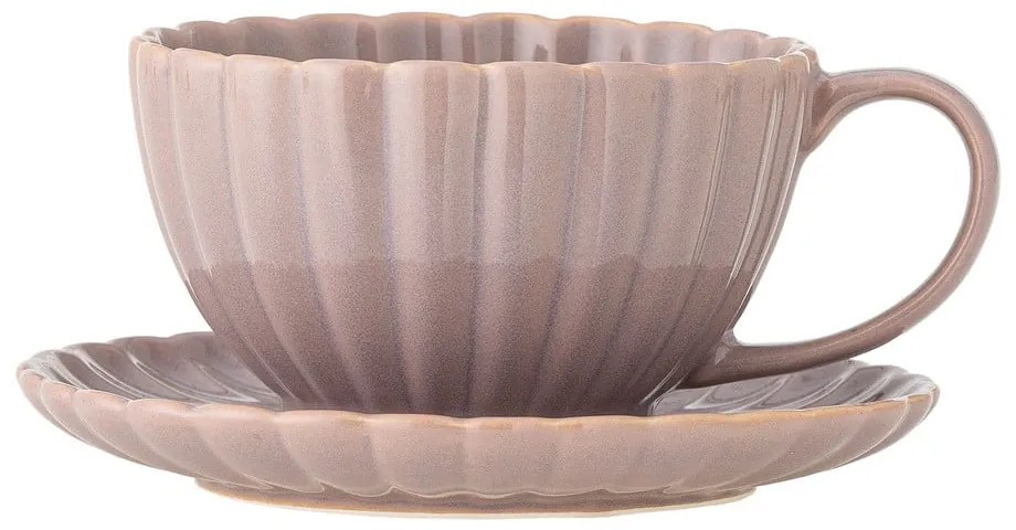 Jasnoróżowa kamionkowa filiżanka do cappuccino 220 ml Latina – Bloomingville