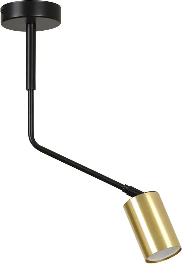 Czarna industrialna lampa sufitowa - 6X D058 G1-T60