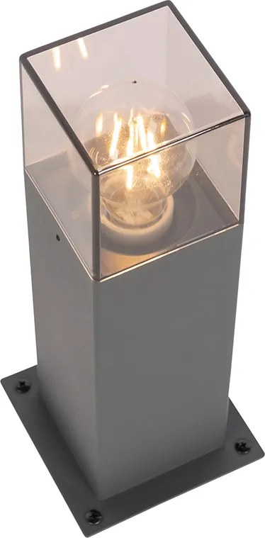 Nowoczesna lampa podłogowa zewnętrzna 30 cm ciemnoszara IP44 - Denmark