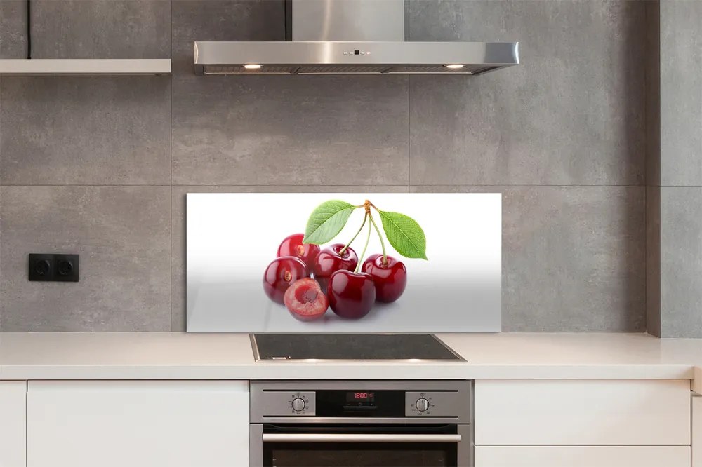 Panel szklany do Kuchni Słodkie Czereśnie