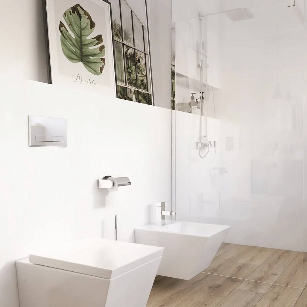 Bateria bidetowa srebrna BARCELONA silver