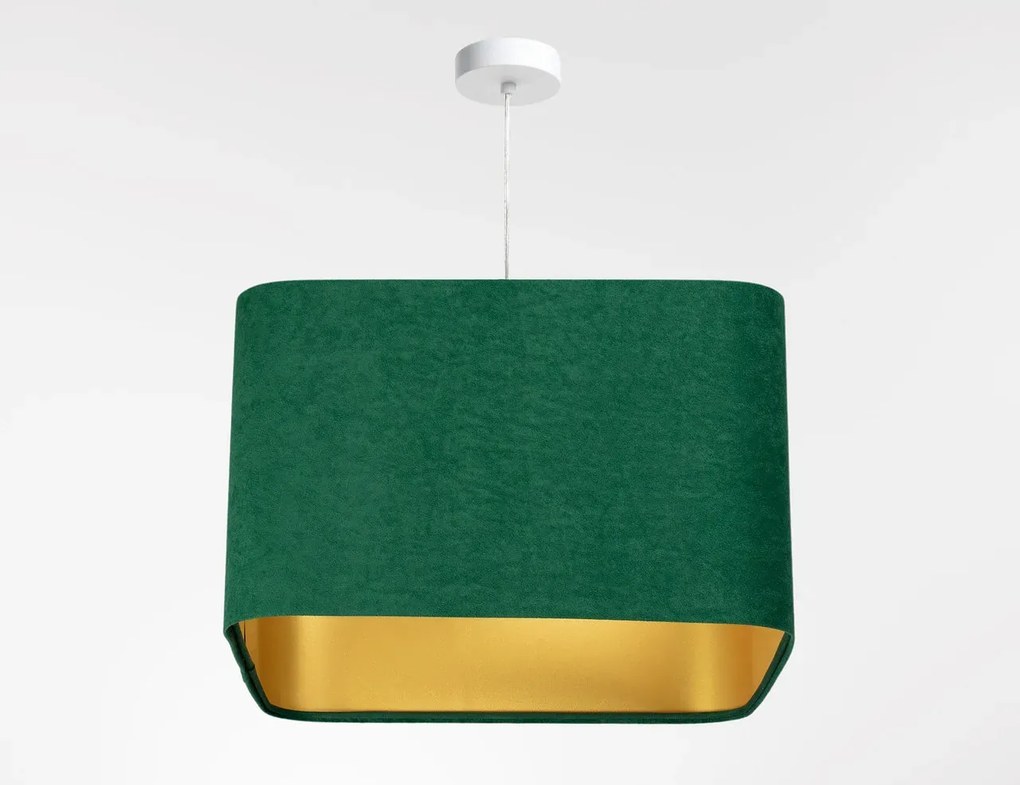 Lampa wisząca KWADRO SUE 40w30 zielona/złota BPS KONCEPT