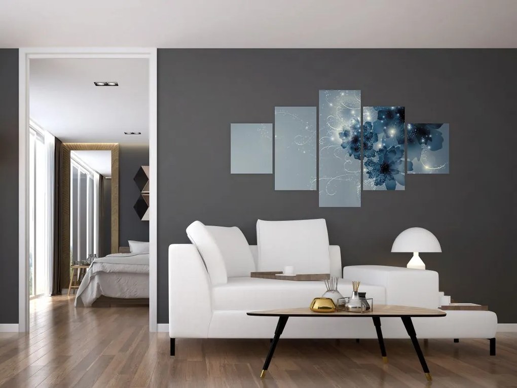 Obraz - Delikatne kwiaty (125x70 cm)