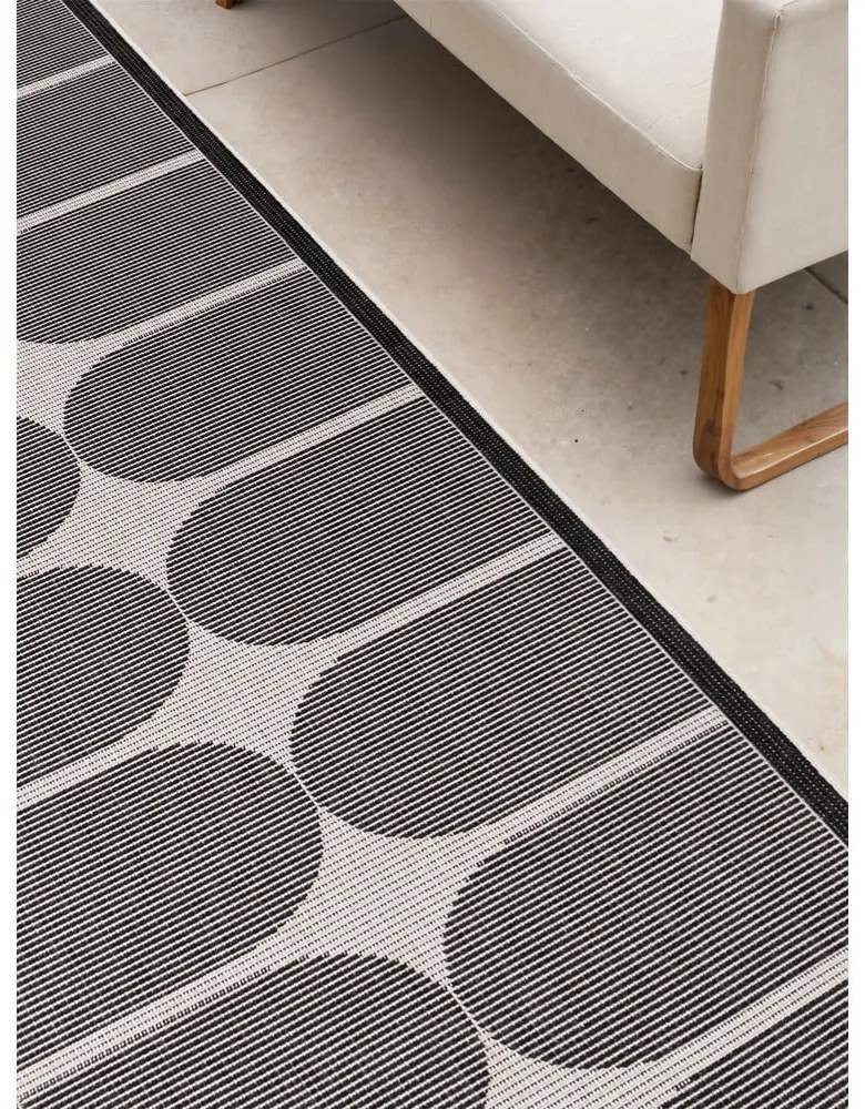 Czarno-biały chodnik odpowiedni na zewnątrz 80x250 cm Duet Bowen – NORTHRUGS