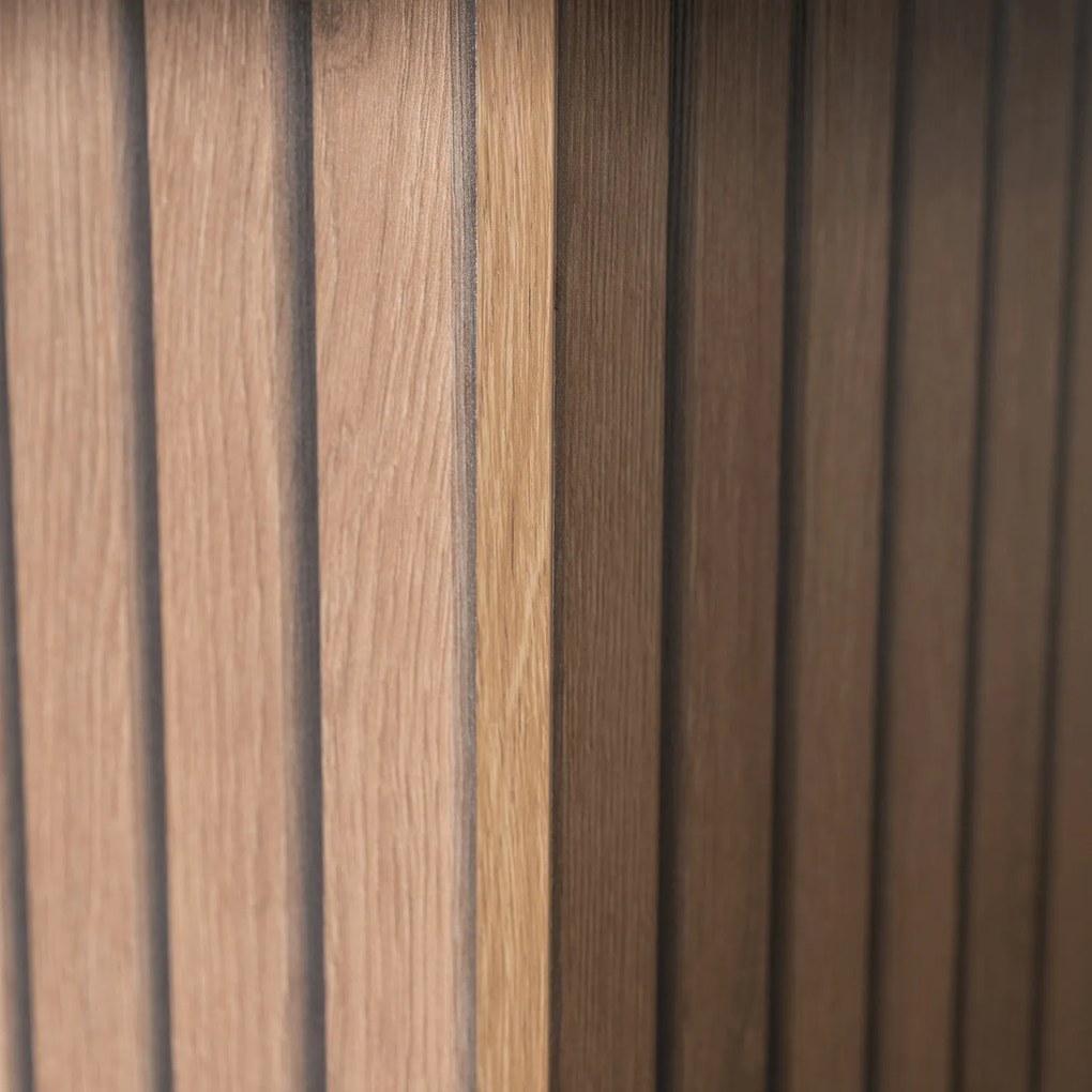 Stół Prostokątny Rozkładany z Lamelami GIANT 130-180 cm Dąb Artisan/Czarny Nowoczesny Loft