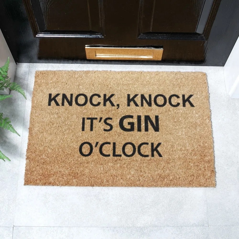 Wycieraczka z włókna kokosowego 40x60 cm Gin O'Clock – Artsy Doormats