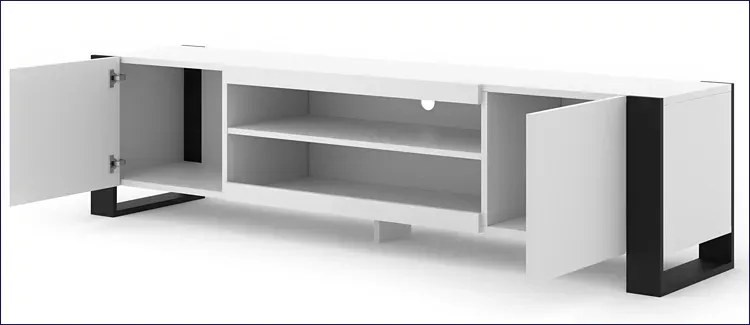 Biała szafka na TV - Lyra 4X