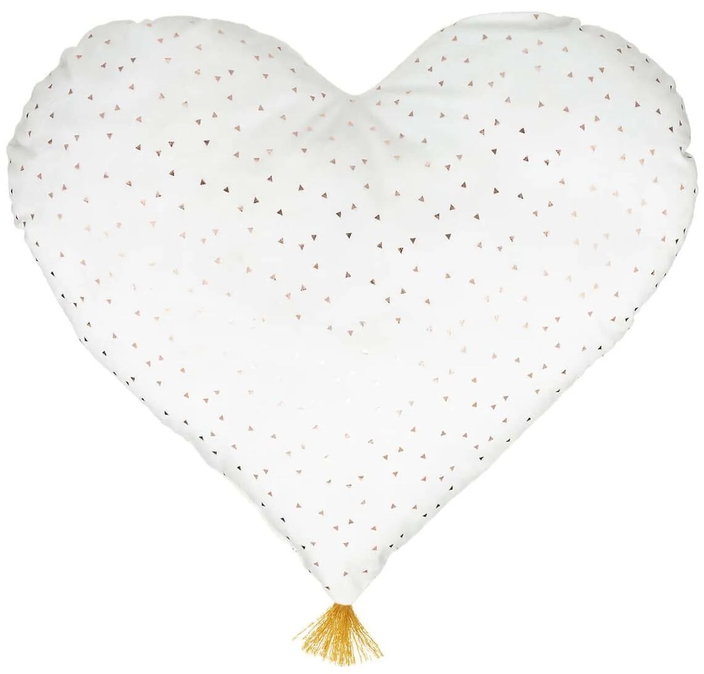 Ozdobna poduszka dziecięca w kształcie serca