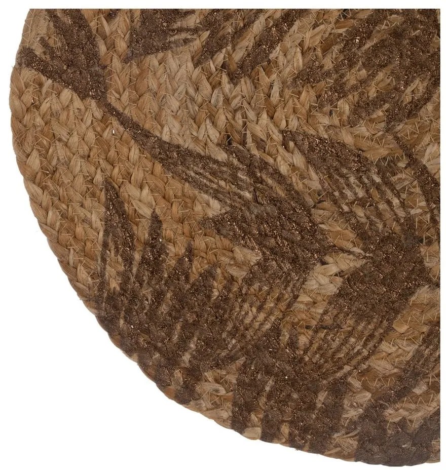 Mata stołowa z juty ø 38 cm Leafy – Ixia