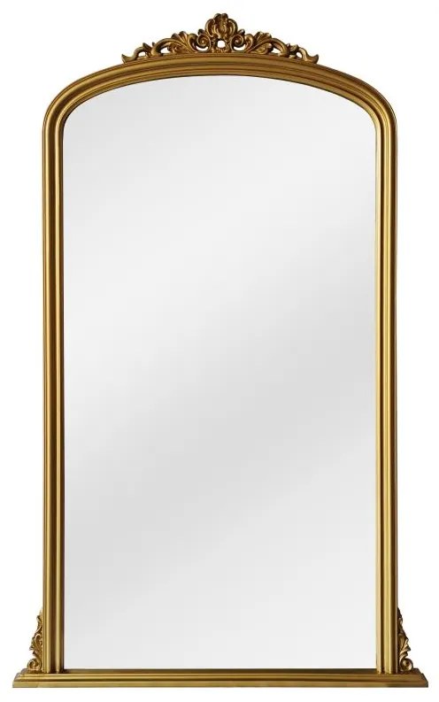Duże lustro z drewna paulowni - Szer. 120 x Wys.190 cm - Złote - MERRY
