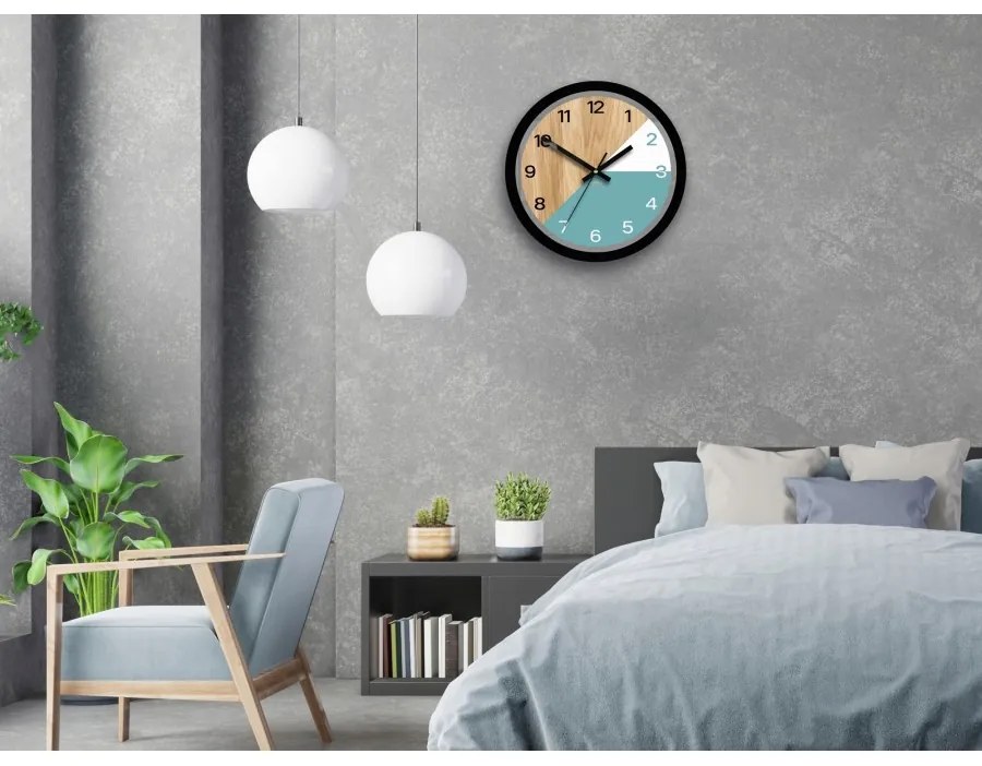 Zegar ścienny nowoczesny z cichym mechanizmem do salonu sypialni okrągły