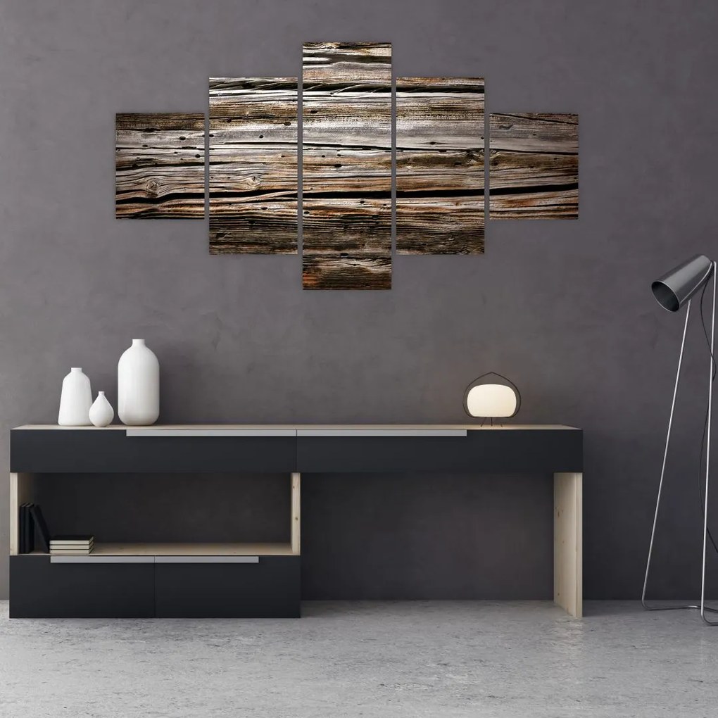 Obraz - drewno sezonowe (125x70 cm)