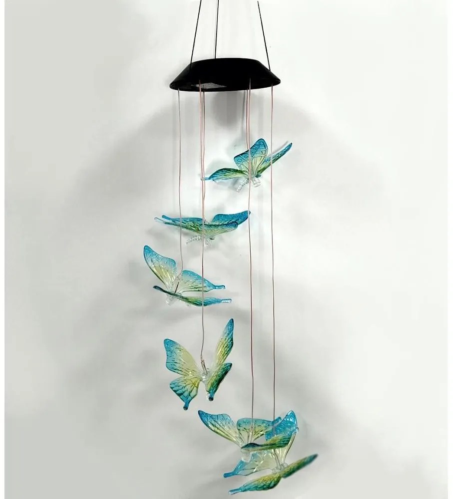 Lampa solarna LED RGB 6xLED/1,2V 300 mAh IP44 motyl