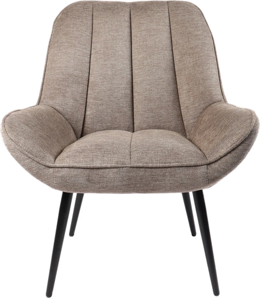 Nowoczesny fotel wypoczynkowy Farel, beżowa tkanina