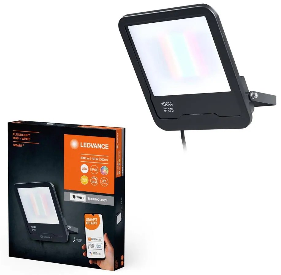 Ledvance - LED RGBW Ściemnialny naświetkacz FLOODLIGHT LED/100W/230V IP65 Wi-Fi