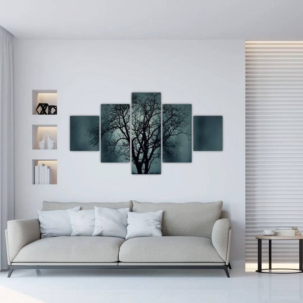 Obraz drzewa podczas zaćmienia (125x70 cm)