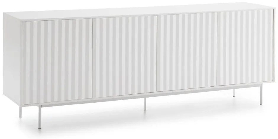 Biała niska komoda 211x80 cm Sierra – Teulat