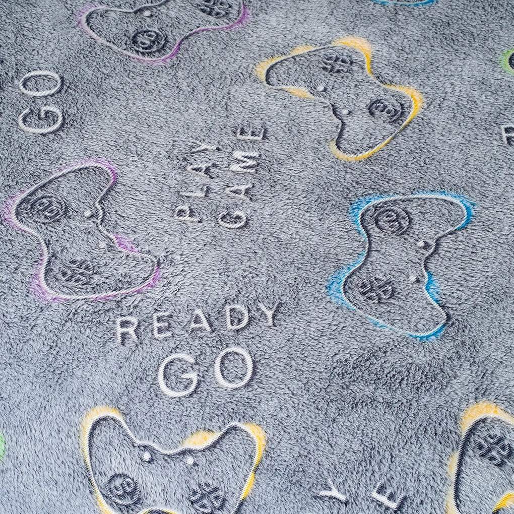 4Home Świecąca pościel mikroflanela Games, 140 x 200 cm, 70 x 90 cm