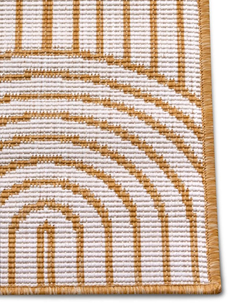 Dywan zewnętrzny dwustronny Pangli złoto-kremowy 120 cm x 170 cm