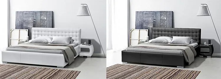 Łóżko tapicerowane Olewio 200x200 - 44 kolory