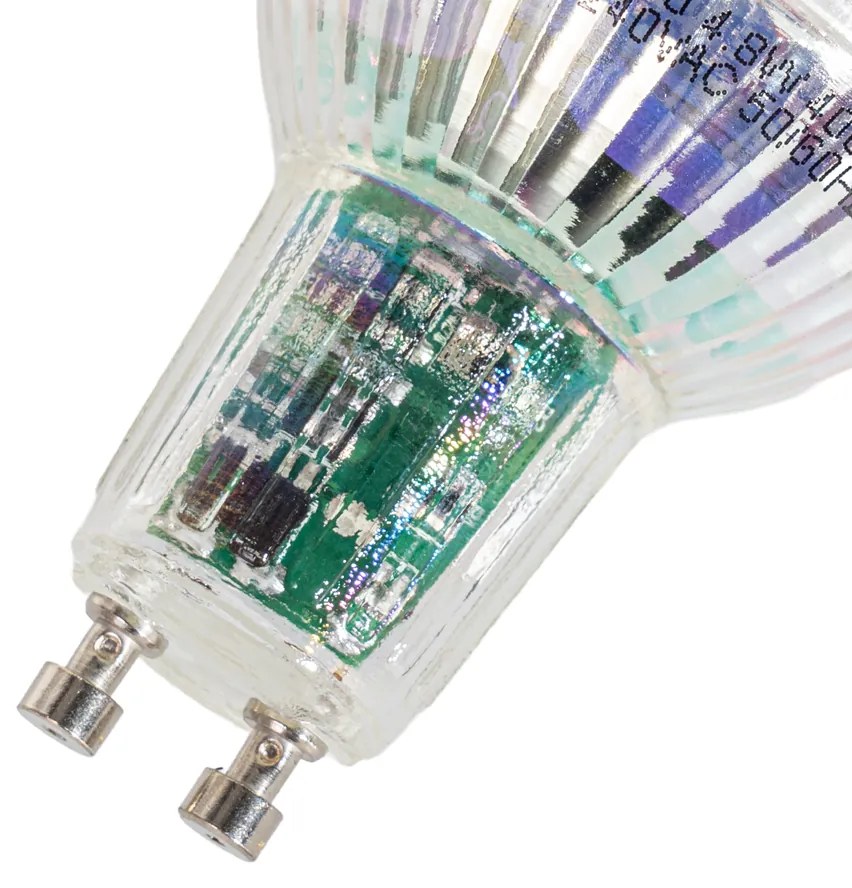 Zestaw 5 inteligentnych żarówek LED GU10 50mm przezroczystych 4,8W 400 lm 1800-6500K