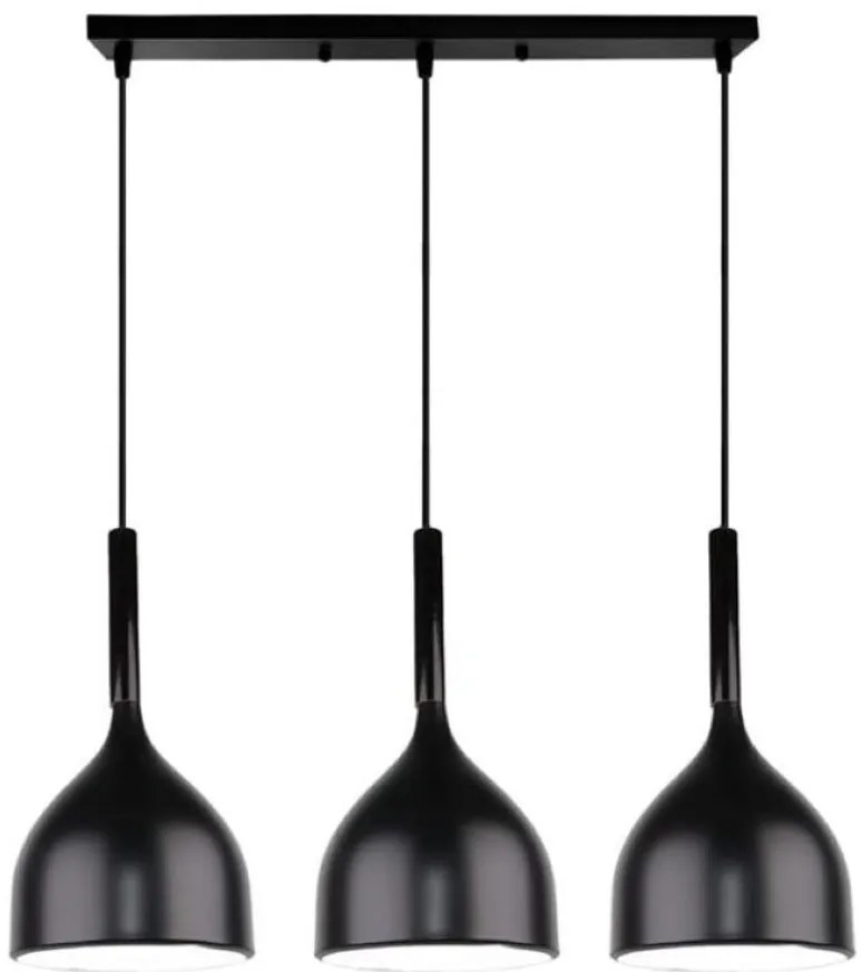 Lampa sufitowa loftowa metalowa wisząca AT30-3SZ-Czarna