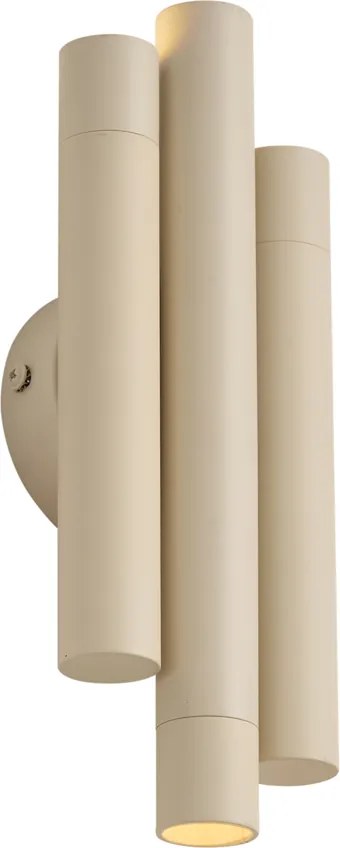 Lampa ścienna retro beżowa 3-punktowa - Pipes