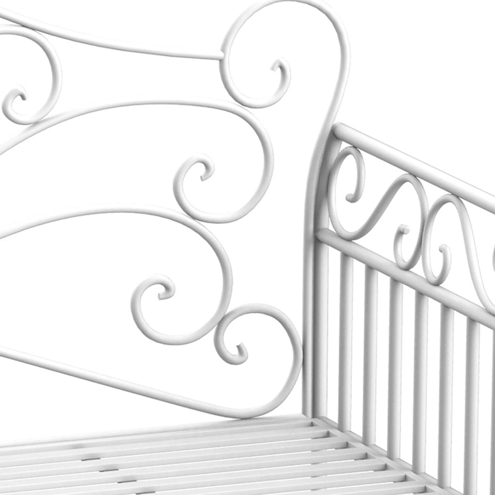 Outsunny ławka ogrodowa ławka parkowa ławka ogród meble ogrodowe 2-osobowa, metal