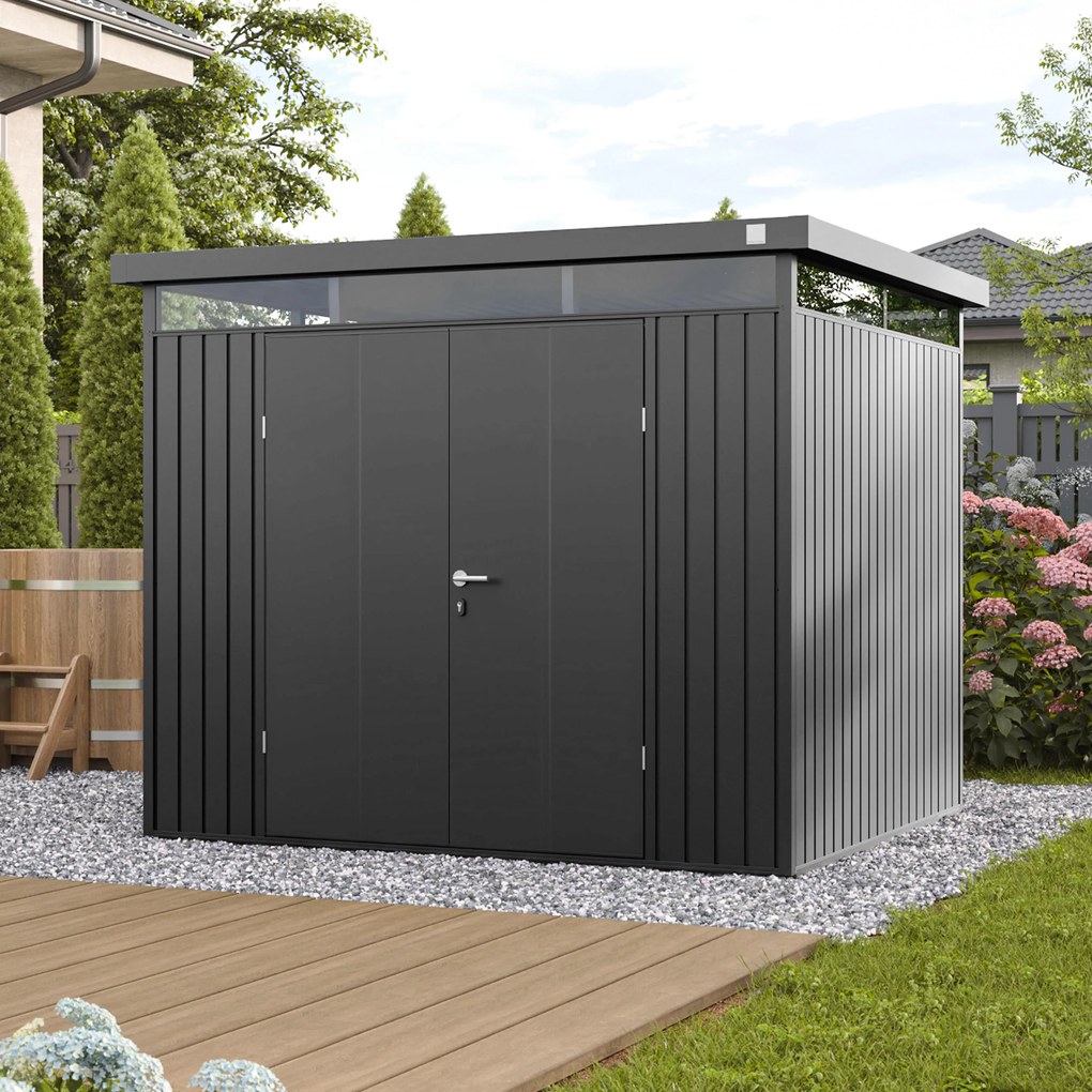 PRIMEYARD 240 x 210 cm Domek narzędziowy, ciemnoszary metalik (umbra) - (GFPV00984)