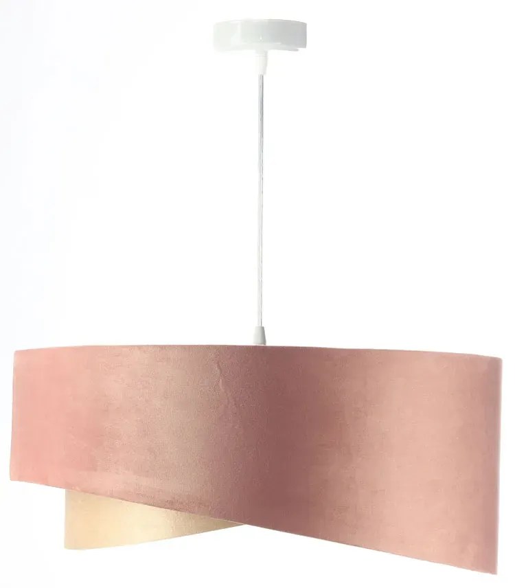 Kolorowa lampa wisząca welurowa z abażurem S8-T90