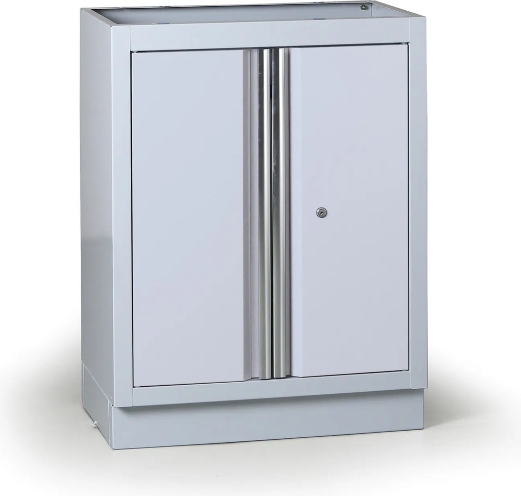 Szafka warsztatowa pod blat G2, 1 półka, 680 x 455 x 910 mm, szary