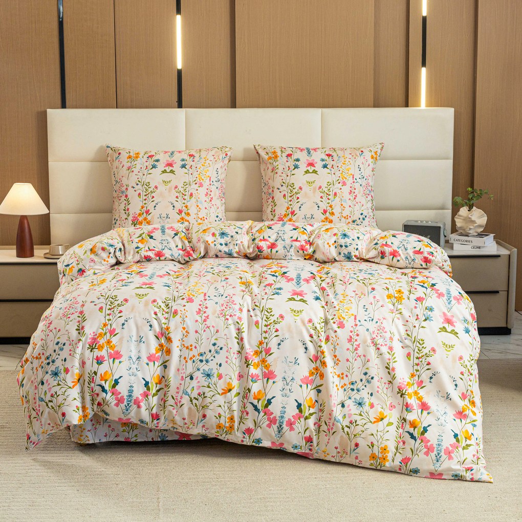 PrzytulneMieszkanie.pl PrzytulneMieszkanie.pl Pościel z mikrofibry MILLEFLEUR kolorowa Rozmiar pościeli: 2 szt 70 x 90 cm | 200 x 220 cm