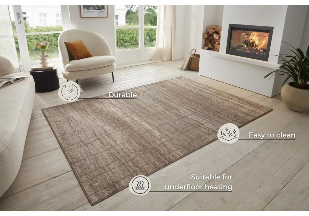Brązowy/beżowy dywan 240x340 cm Terrain – Hanse Home