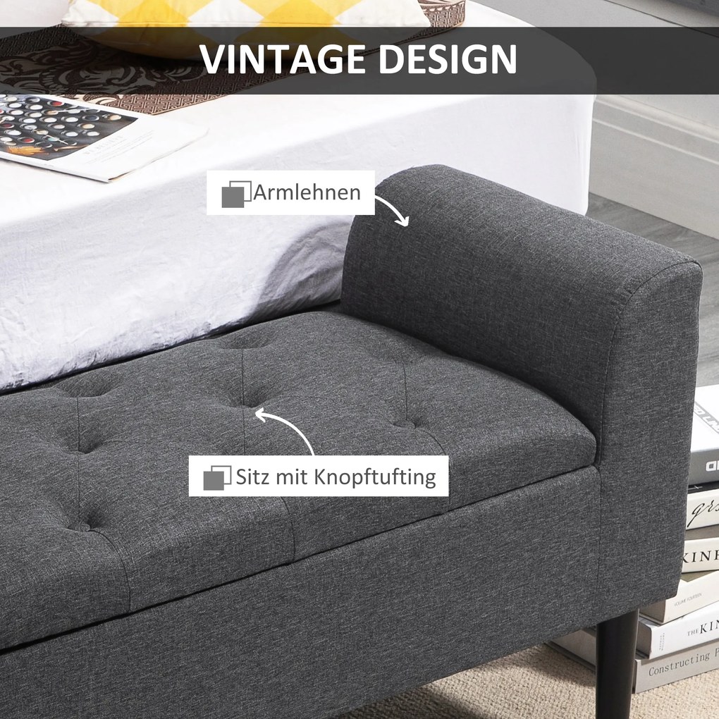 HOMCOM ławka 116 cm x 44 cm x 58 cm