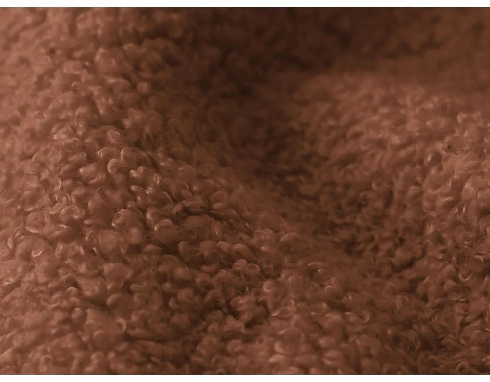 Tapicerowane łóżko dwuosobowe ze stelażem i schowkiem 140x200 cm w kolorze terakoty Makapu – Makamii