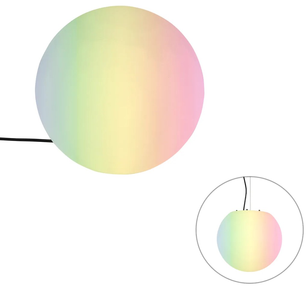 Zewnetrzna Inteligentna lampa zewnętrzna biała 35 cm IP65 z WiFi A60 - Nura Nowoczesny Oswietlenie zewnetrzne