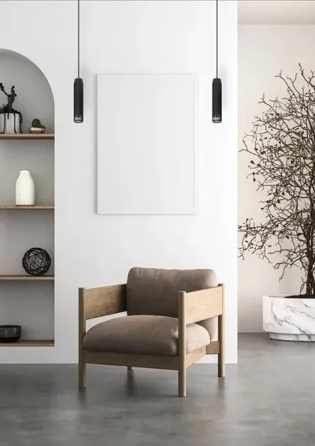 Loftowa czarna lampa wisząca K359 Z8-K25