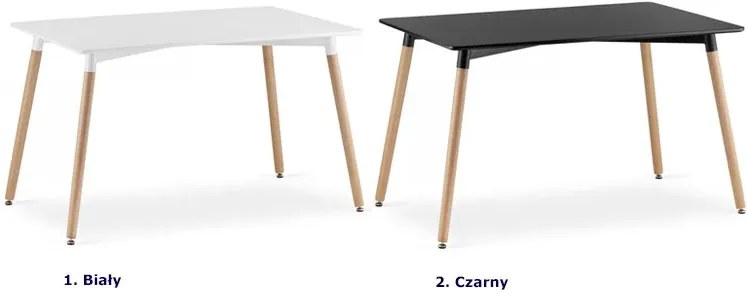 Czarny stół prostokątny B0-C30