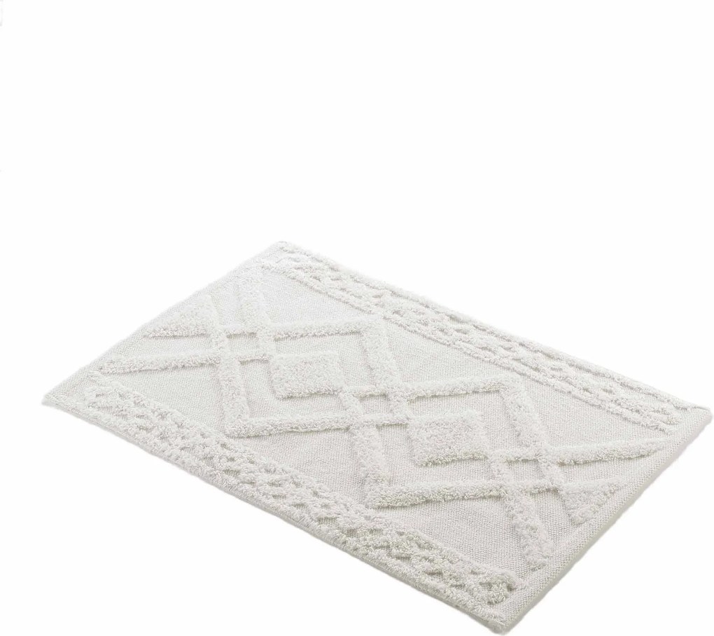 Dywanik łazienkowy GLADIS, 100% bawełny, ecru, 50 x 80 cm