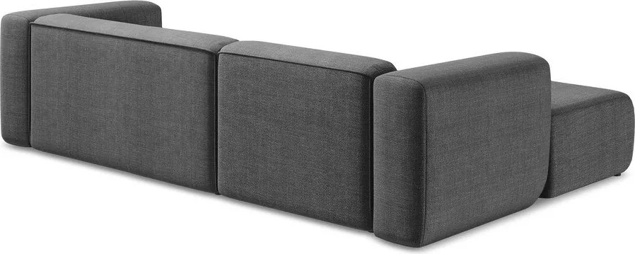 Szary narożnik (lewostronny/z szezlongiem) Ekahi – Makamii