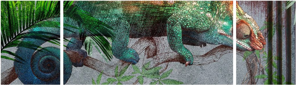 Obraz - Kameleon (170x50 cm)