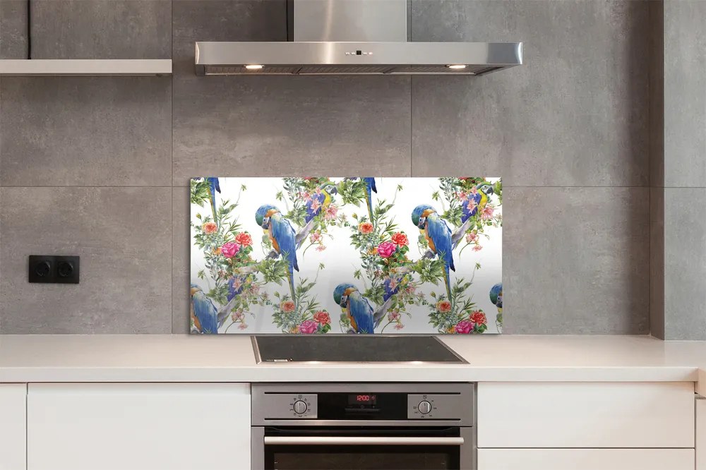 Panel Szklany Wiosenny Śpiew wśród Kwiatów