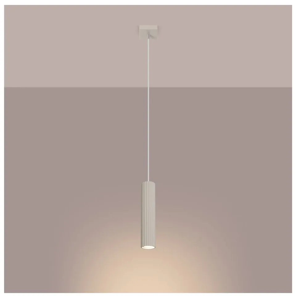 Kremowa lampa wisząca Gleam – Nice Lamps