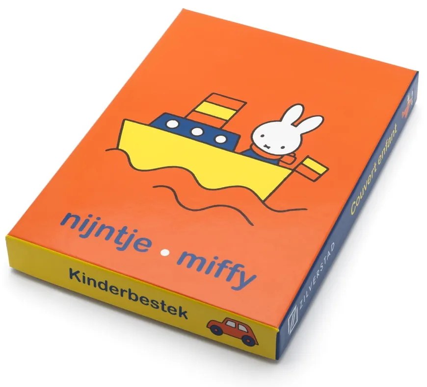 Sztućce dla dzieci ze stali nierdzewnej w kolorze srebra 4 szt. Miffy – Zilverstad
